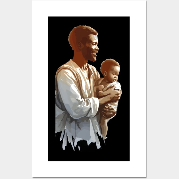 Afrocentric Father And Son Wall Art by Graceful Designs